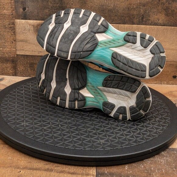 ASICS GT 2000-9 WOMENS ATHLETIC SHOES RUNNING WALKING GYM BLACK BLUE LOW SZ 7.5 - Picture 4 of 9